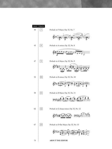 Serge Rachmaninoff - Preludes, Op. 32 image number null