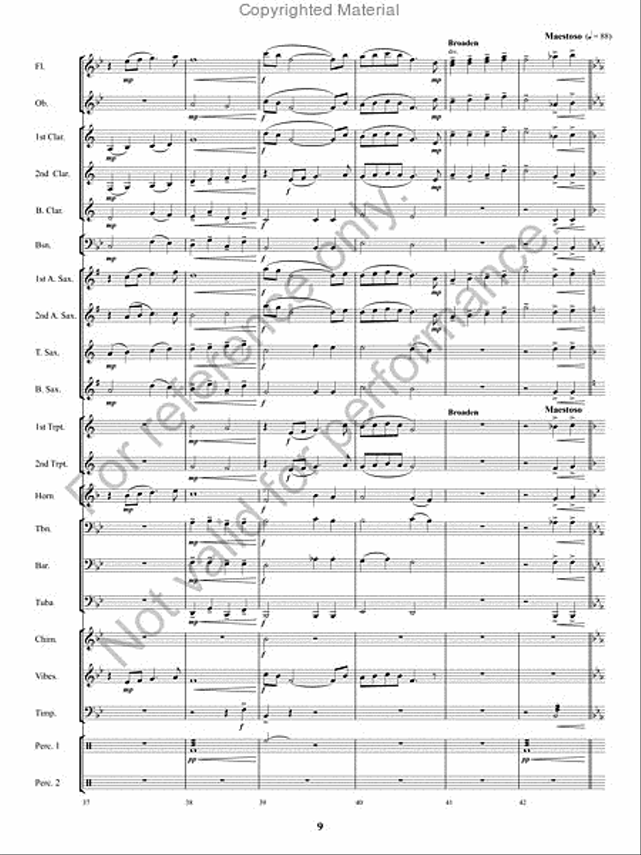 A Spirit Eternal Concert Band scores gallery preview page 8
