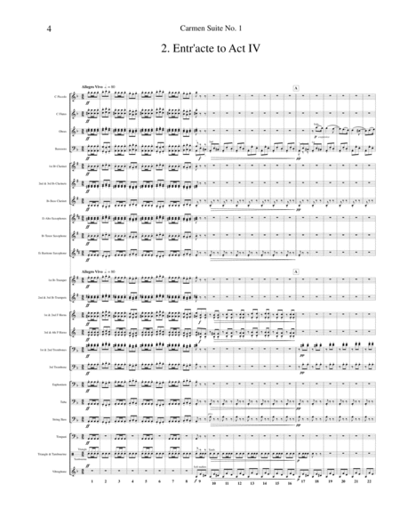 Carmen Suite No. 1 transcribed for Concert Band image number null
