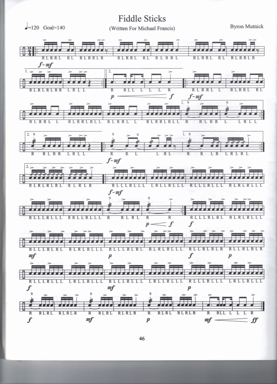 Fiddle Sticks Percussion scores gallery preview page 1