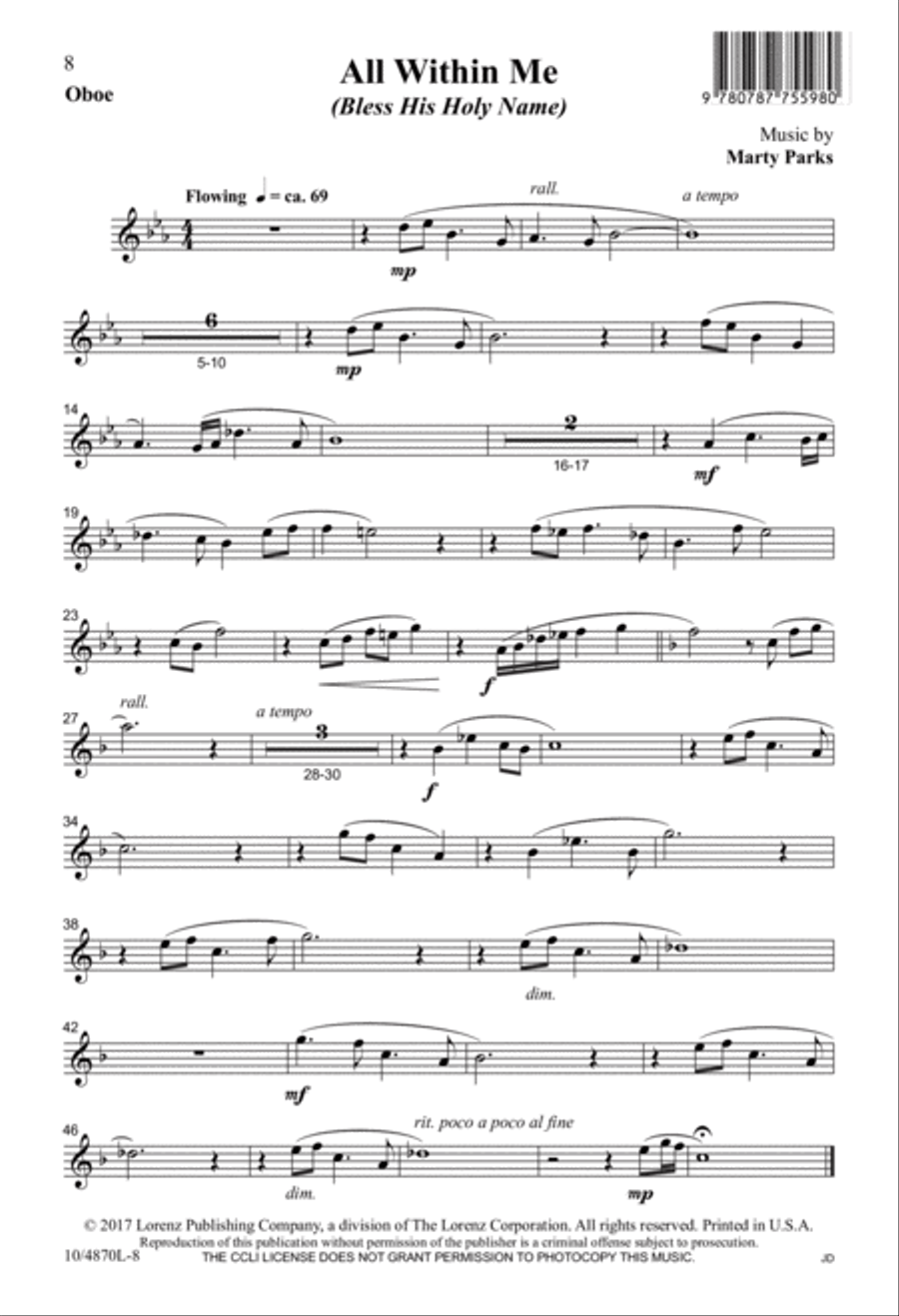 All Within Me All Within Me 4-Part scores gallery preview page 8