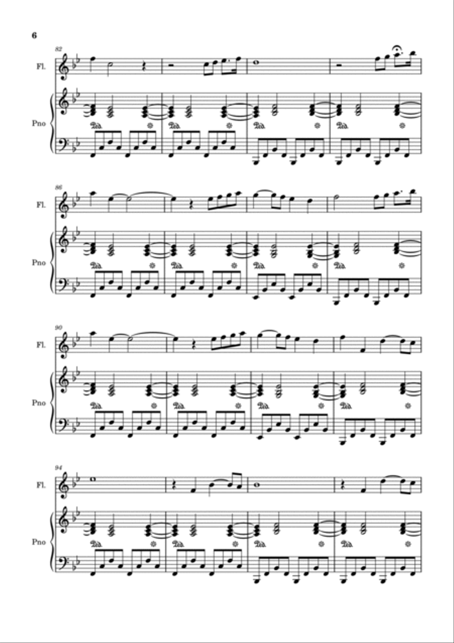 I Have A Dream Flute Solo scores gallery preview page 6