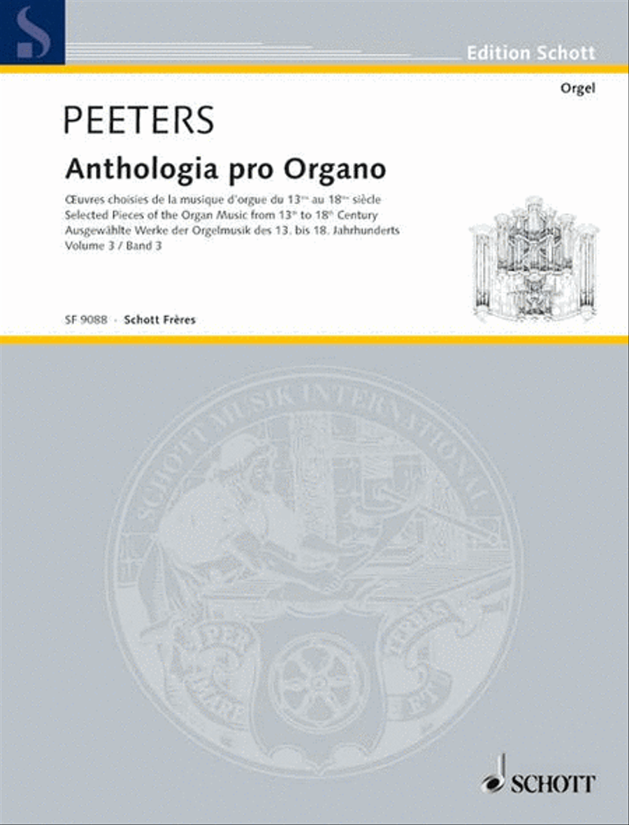 Anthologia Pro Organo: Selected Pieces 13th-18th Century Organ Solo Vol. 3 Organ scores gallery preview page 1