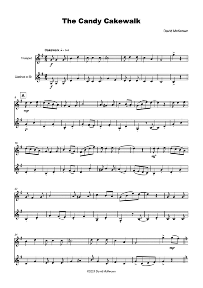 The Candy Cakewalk, for Trumpet and Clarinet Duet