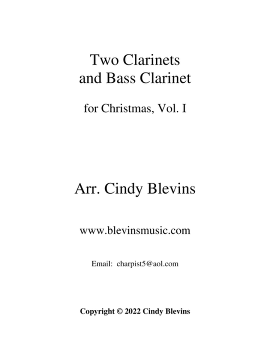 Two Clarinets and Bass Clarinet for Christmas, Vol. I image number null