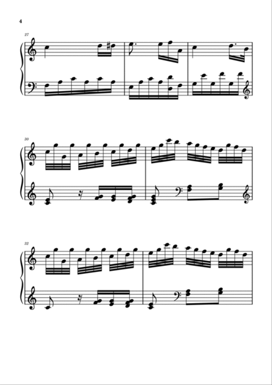 Für Elise Original Large Print Edition Piano Solo scores gallery preview page 4