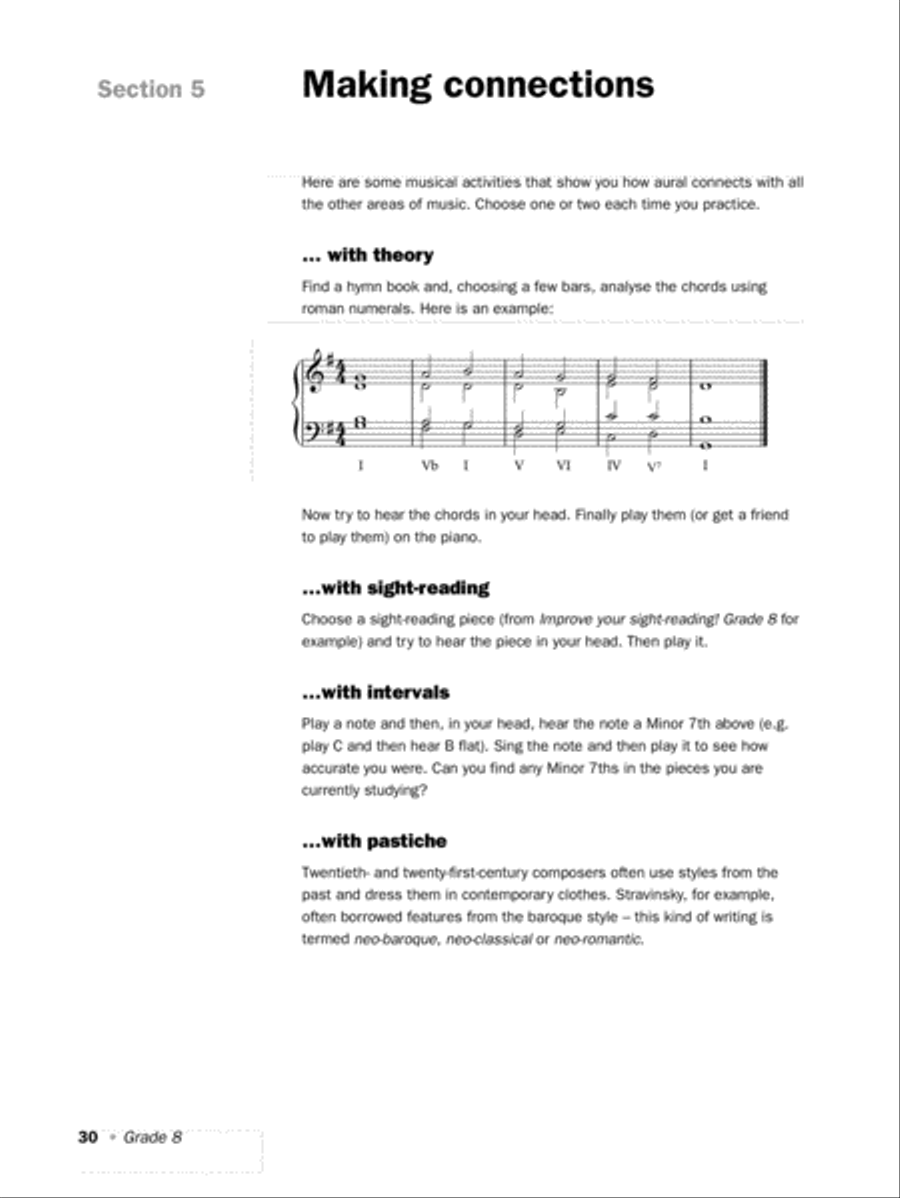 Improve Your Aural! Grade 7-8 CD scores gallery preview page 4