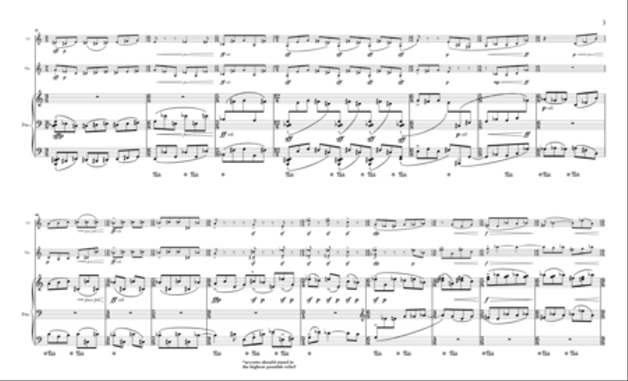 Rarefied Air for B-flat Clarinet, Violin and Piano Small Ensemble scores gallery preview page 10