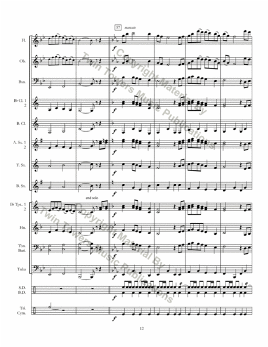 Indian Hills Concert Band scores gallery preview page 13