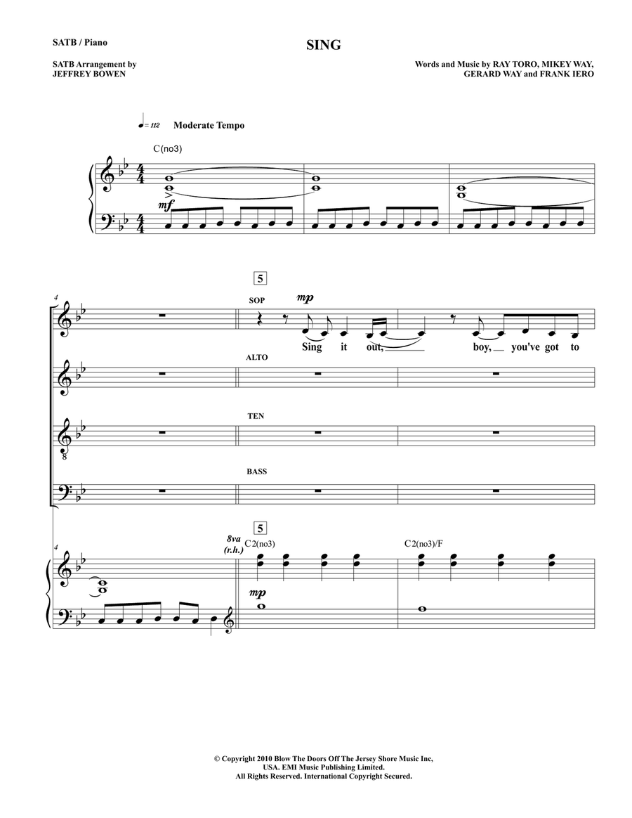 Sing 4-Part scores gallery preview page 1