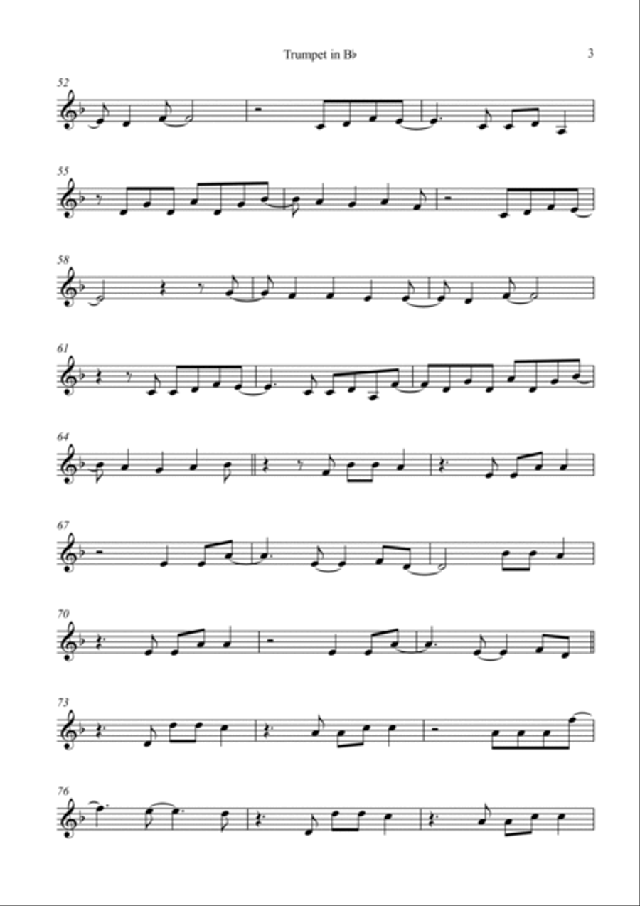 Titanium B-Flat Trumpet scores gallery preview page 3