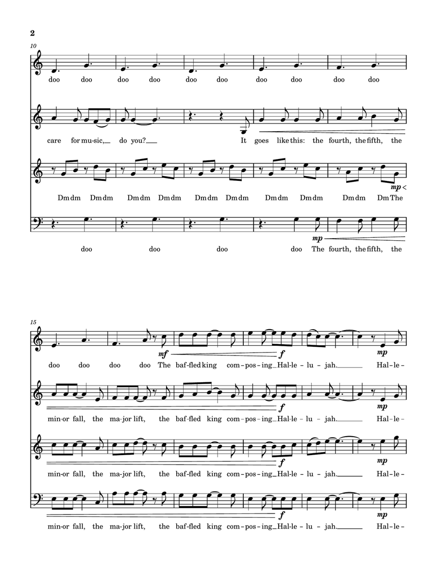 Hallelujah Hallelujah 4-Part scores gallery preview page 2