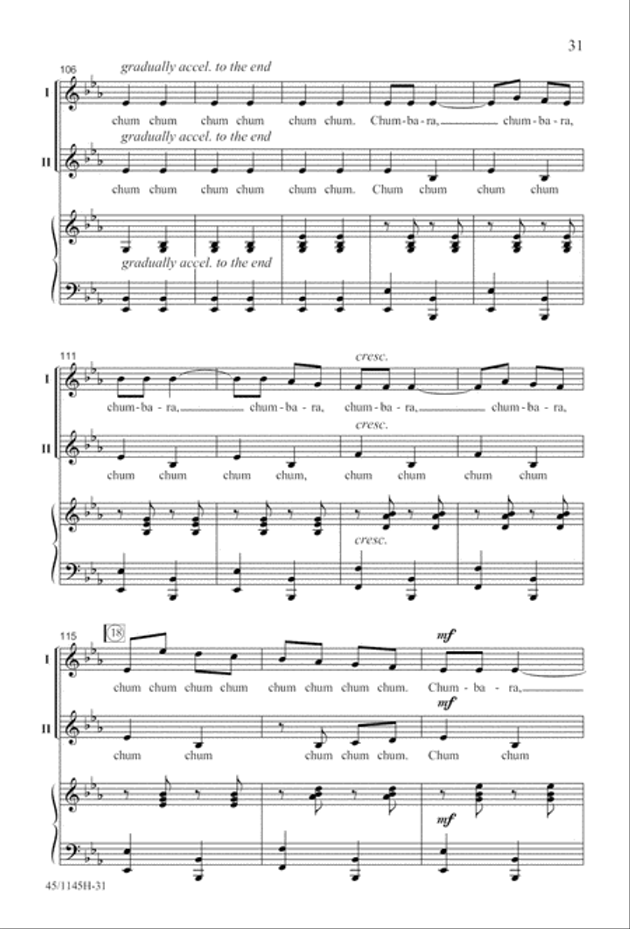 We Sing the World Around 2-Part scores gallery preview page 32