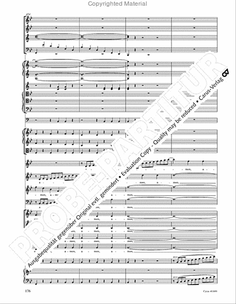 Missa solemnis 4-Part scores gallery preview page 192