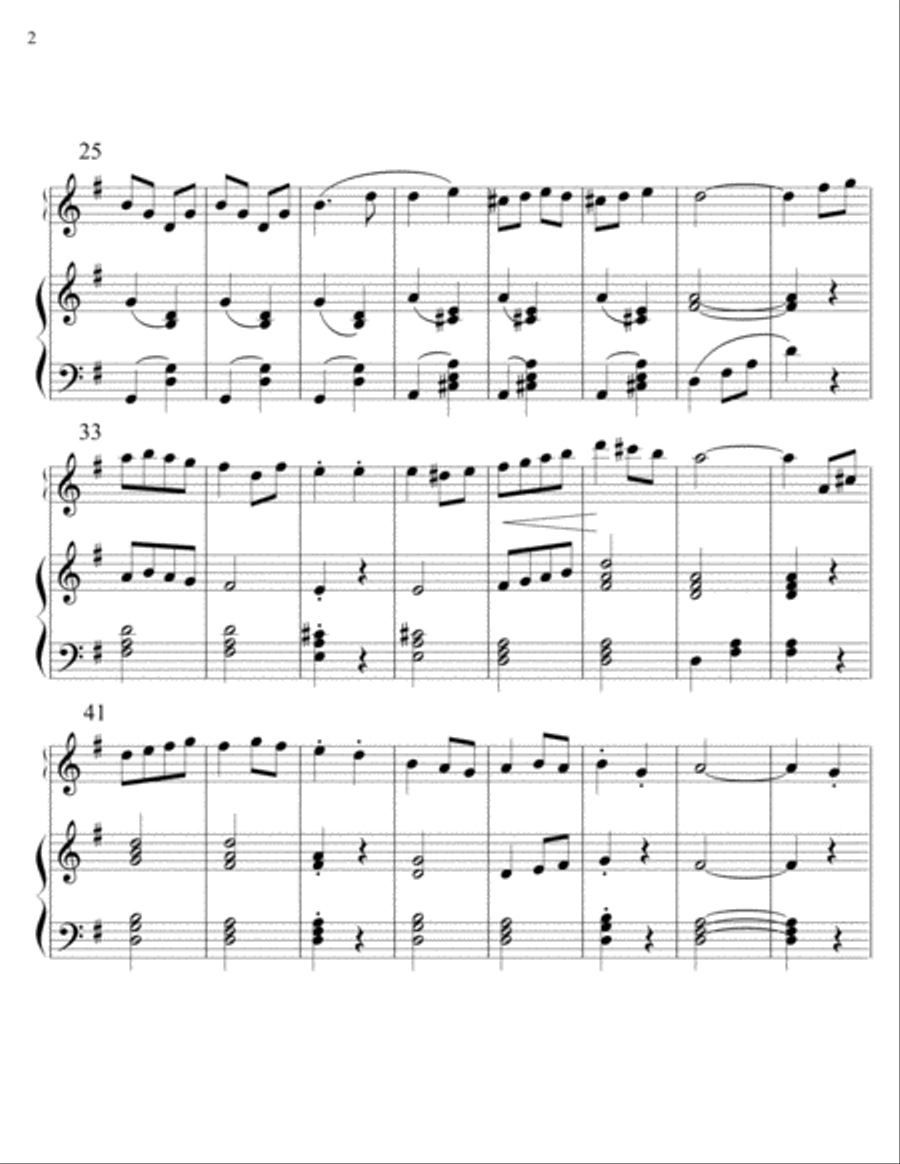 Rickadee Ditty (for flute with piano accompaniment) Flute Solo scores gallery preview page 2