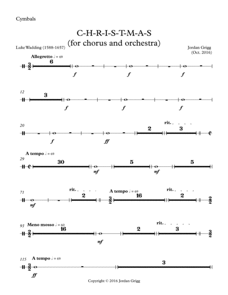 C-H-R-I-S-T-M-A-S (for chorus and orchestra)-Parts 2
