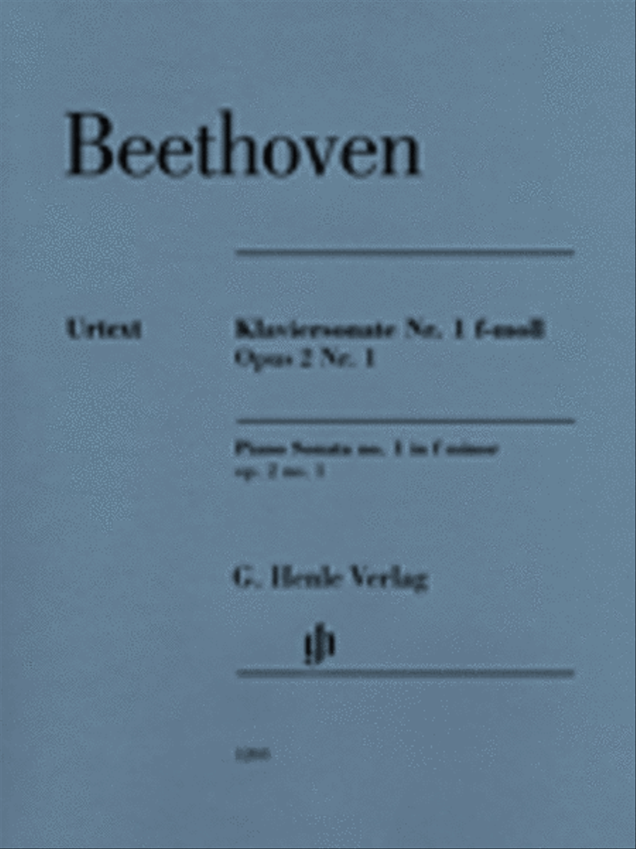 Piano Sonata No. 1 in F minor, Op. 2, No. 1 Piano Solo scores gallery preview page 1