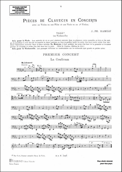 Pieces De Clavecin En Concert, Trios