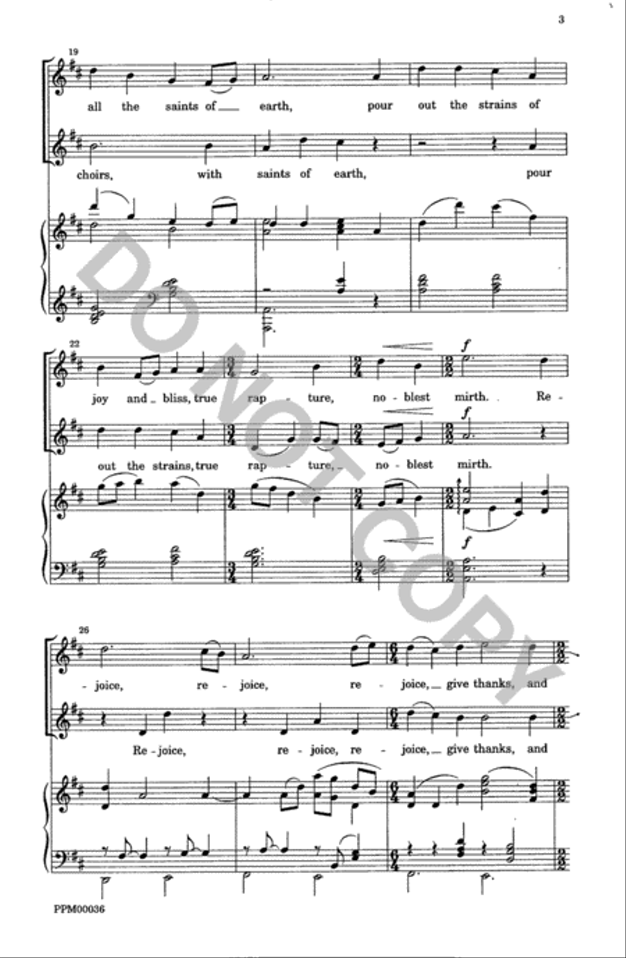 Rejoice Ye Pure in Heart Rejoice Ye Pure in Heart Unison Choir scores gallery preview page 4