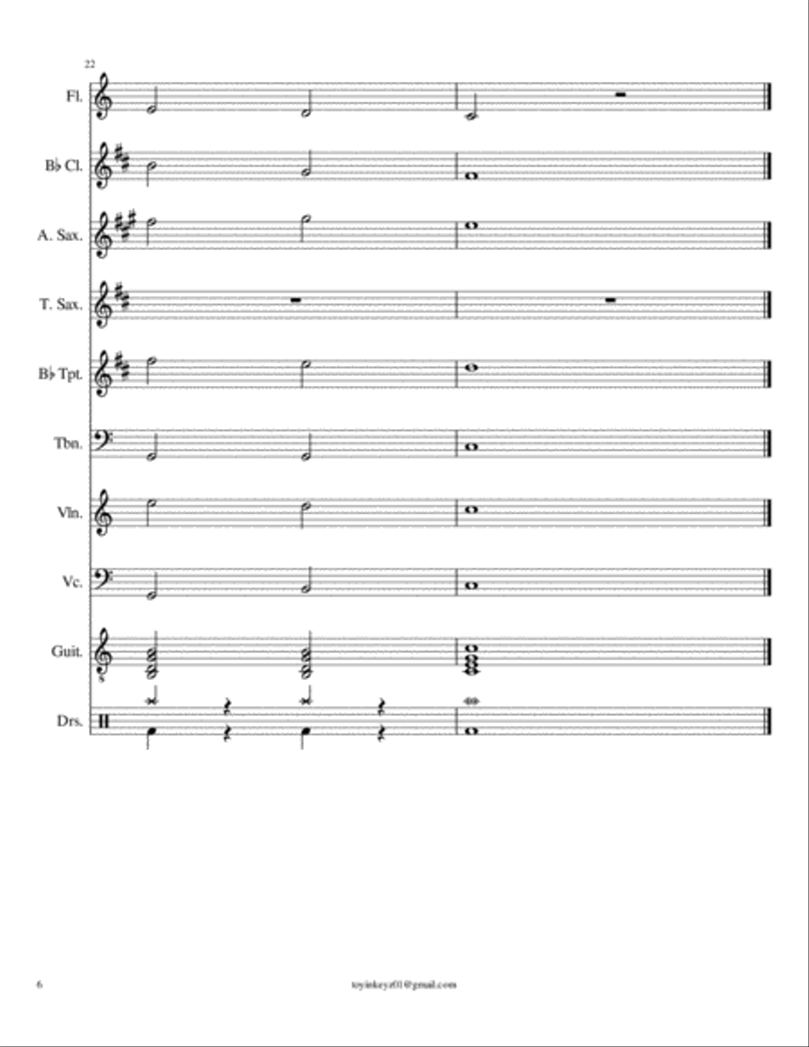 Orchestra for What shall we say Large Ensemble scores gallery preview page 6