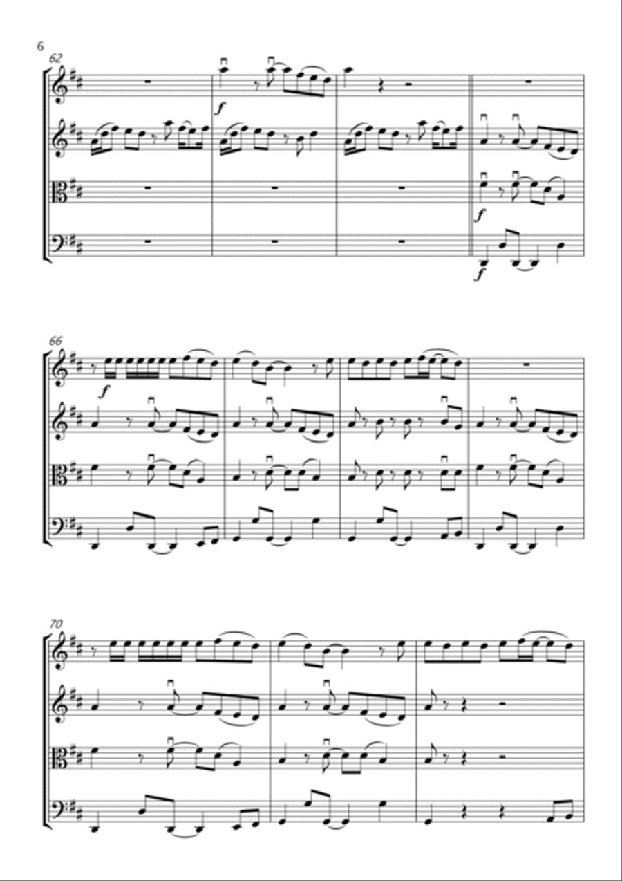 Best Day Of My Life String Quartet scores gallery preview page 6