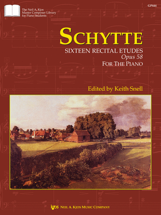 Book cover for Sizteen Recital Etudes, Opus 58