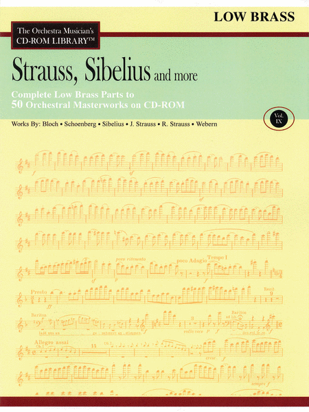 Strauss, Sibelius and More - Volume IX (Low Brass)