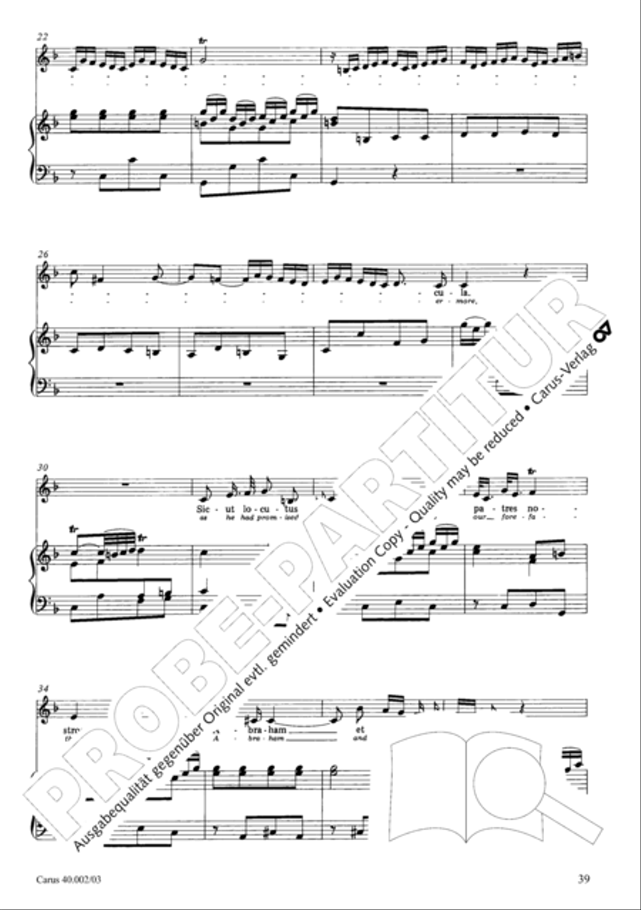 Magnificat Magnificat SA scores gallery preview page 40