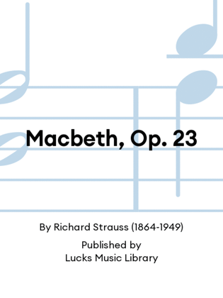 Book cover for Macbeth, Op. 23