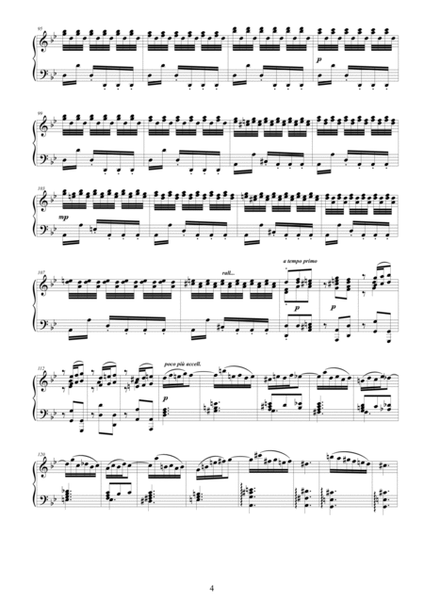 Vivaldi - Violin Concerto No.2 in G minor 'L'estate', RV 315 - Piano solo image number null