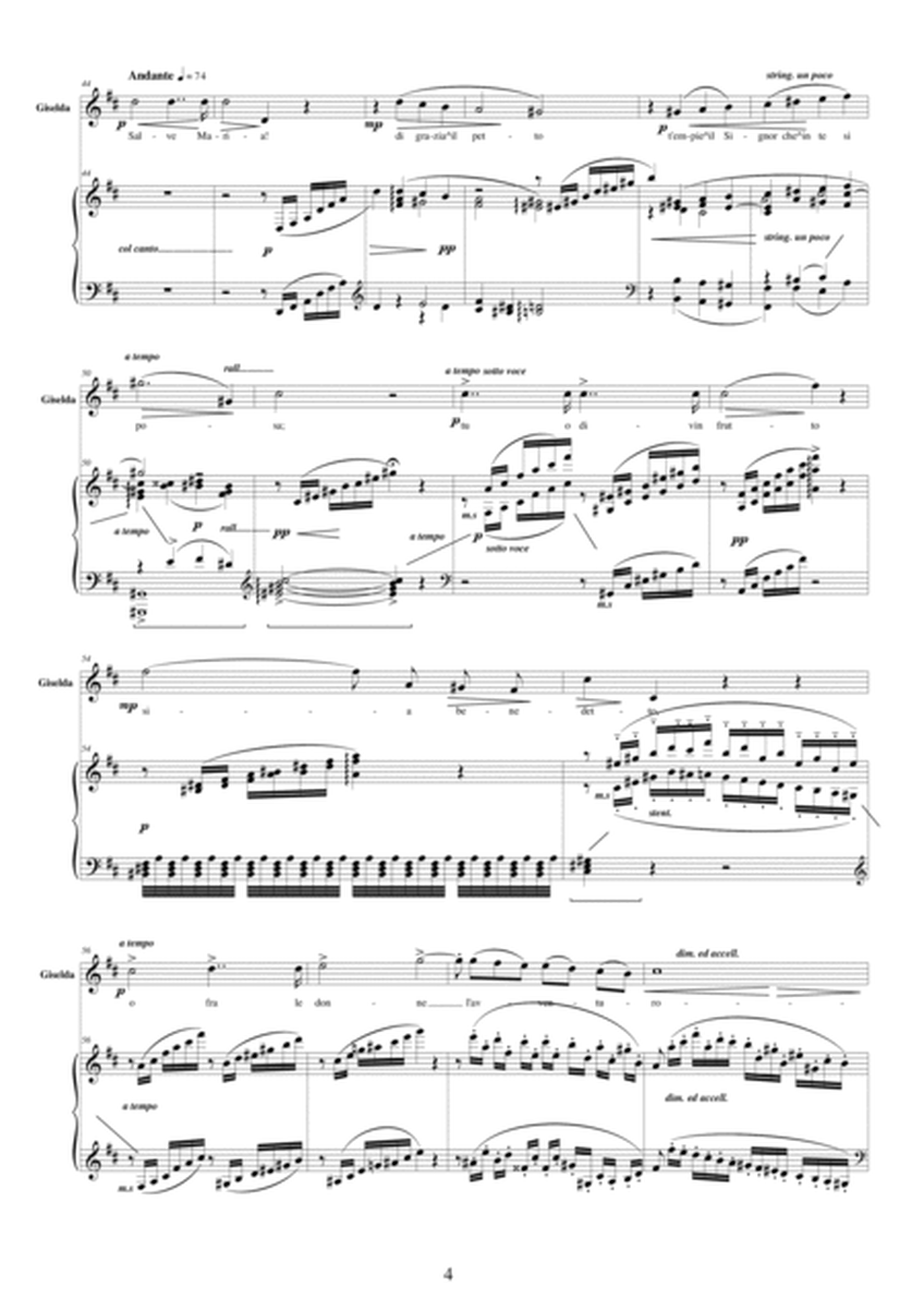 Verdi "I Lombardi alla prima Crociata" (Act1-VI) Salve Maria...Two sopranos, Tenor and piano image number null