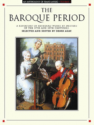 Book cover for An Anthology of Piano Music Volume 1: The Baroque Period