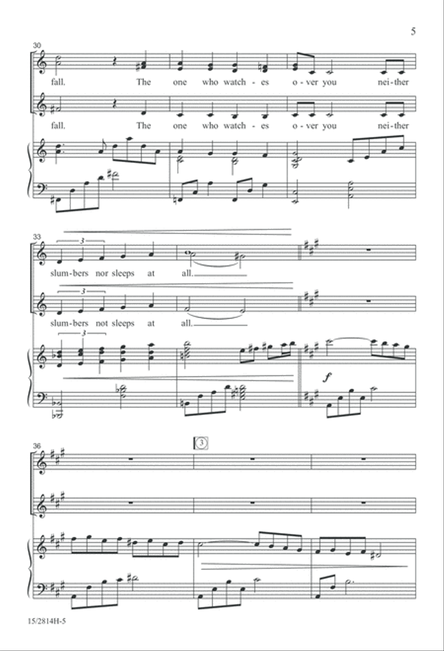 I Will Lift My Eyes SSA scores gallery preview page 5