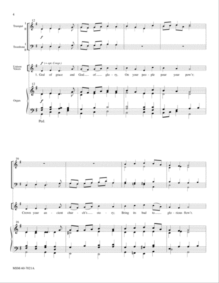 God of Grace and God of Glory Choir scores gallery preview page 4