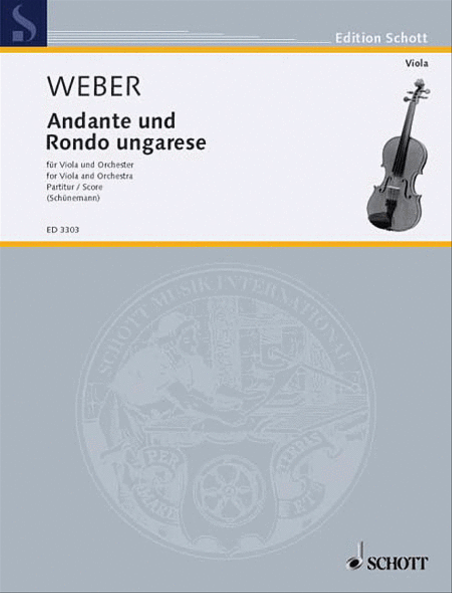 Andante and Hungarian Rondo Op. 35 Orchestra scores gallery preview page 1
