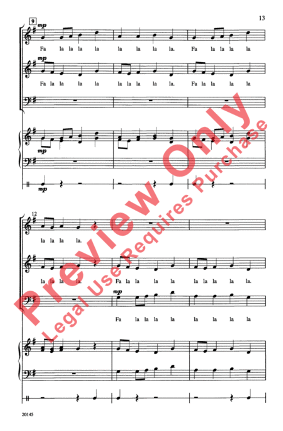 Three New Madrigals Three New Madrigals 3-Part scores gallery preview page 13