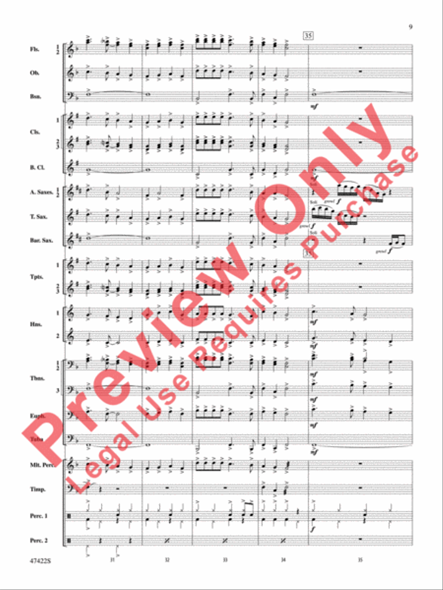 Boughs of Holly Concert Band scores gallery preview page 10