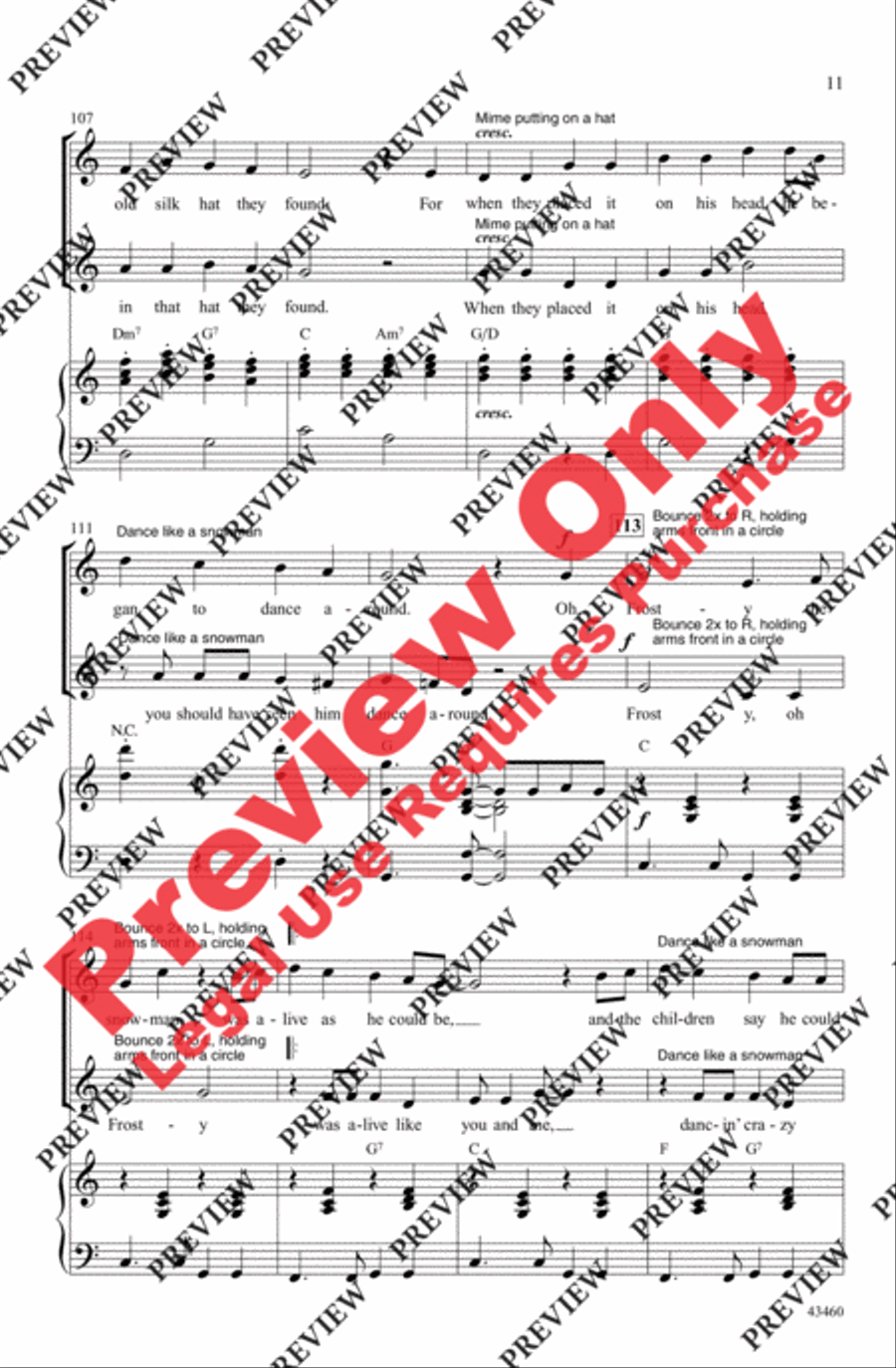 Frosty the Snowman 2-Part scores gallery preview page 11