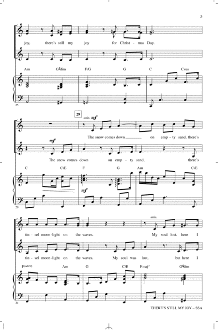 There's Still My Joy SSA scores gallery preview page 4
