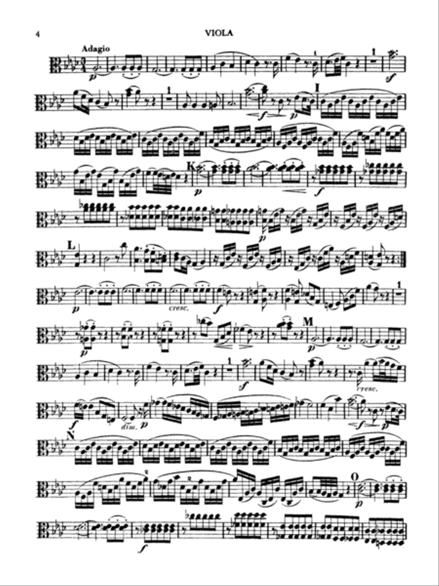 Mozart: Divertimento in E flat Major, K. 563 Viola scores gallery preview page 4