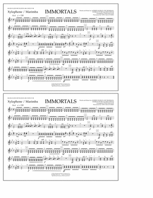 Immortals (from Big Hero 6) (arr. Tom Wallace) - Xylophone/Marimba