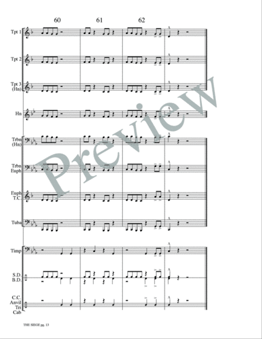 The Siege The Siege Small Ensemble scores gallery preview page 15