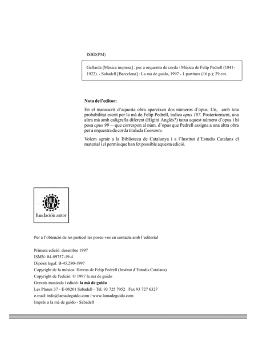 Gallarda String Orchestra scores gallery preview page 4
