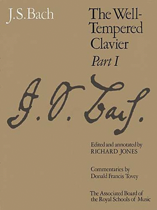 Book cover for The Well-Tempered Clavier, Part I