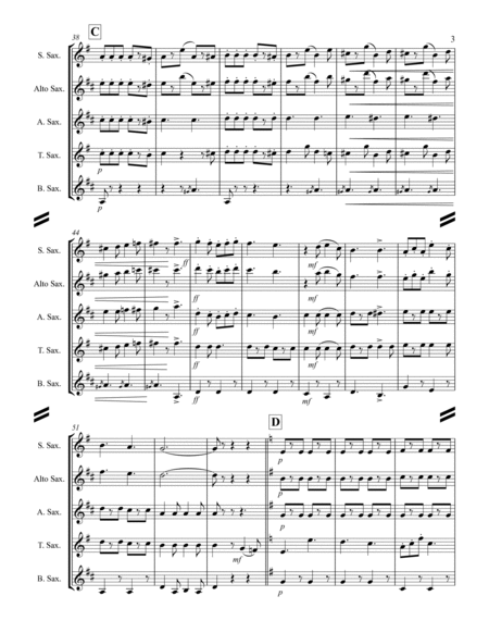 March - The Black Horse Troop (for Saxophone Quartet SATB or AATB) image number null