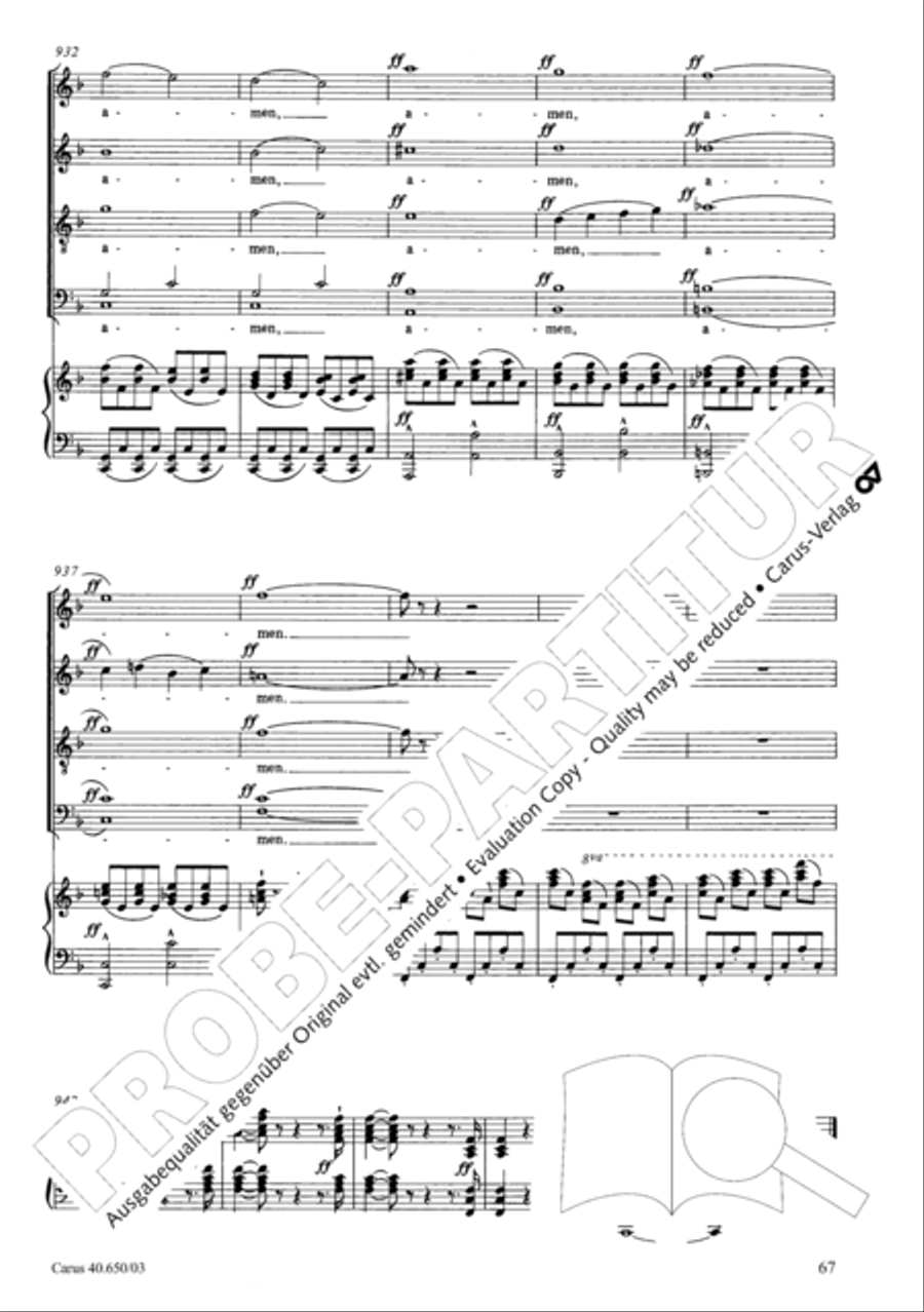 Petite Messe solennelle 4-Part scores gallery preview page 70