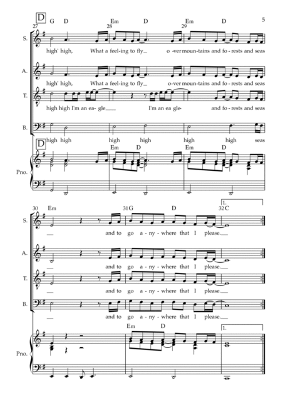 Eagle Eagle 4-Part scores gallery preview page 5