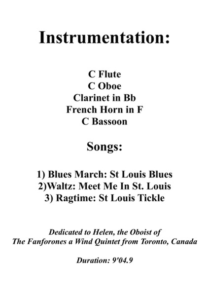 St. Louis Medley for Wind Quintet image number null
