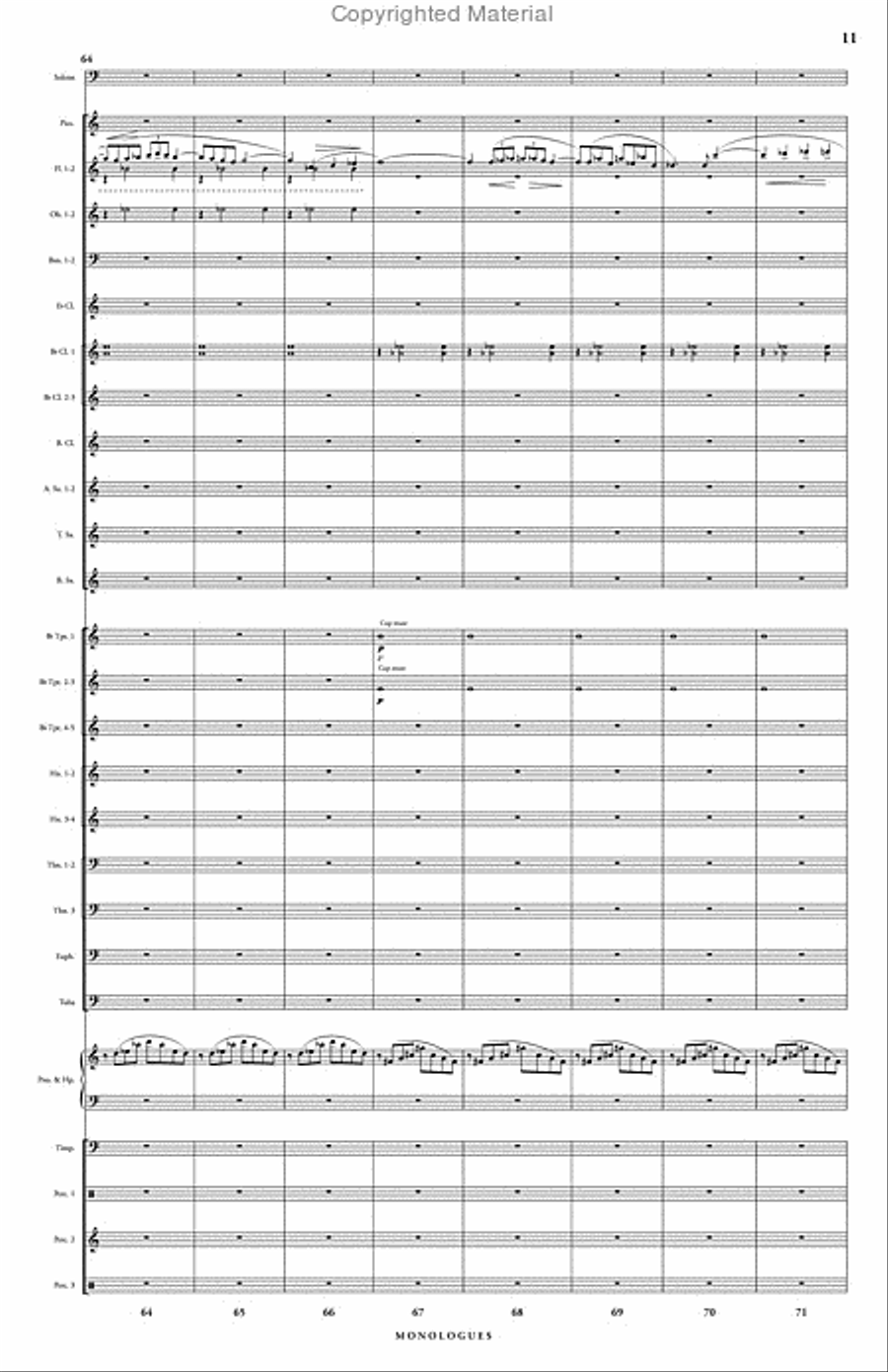 Monologues Concert Band scores gallery preview page 12