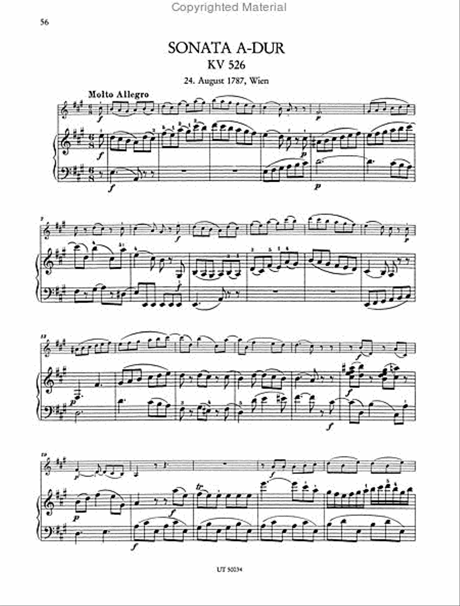 Sonatas for Piano and Violin, Vol. 3 Violin Solo scores gallery preview page 4